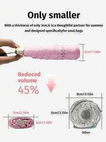 19cm (7.5-Inch) Mini Folding Umbrella - A Portable Outdoor Sunshade And UV-Protection Umbrella - Multiple Styles - View 11