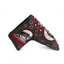 Multiple Styles Blade Putter Headcover Design, Golf Putter Headcover, PU Leather, Hook And Loop Closure, Embroidered Logo - White - View 9