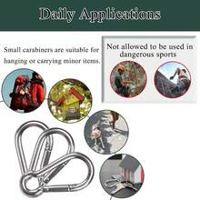 4/8/16/32pcs Gourd-Shaped Mini Spring Carabiner DIY Bag Key Chain Outdoor Multi-Function Hook Accessories - 3G Carabiner - View 11