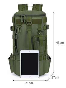 Multifunctional Fishing Backpack Tackle Bag With Fishing Rod Holder, Can Store Fishing Gear, Compatible With MOLLE System, Suitable For Camping, Hiking And Other Outdoor Activities - Multicolor - View 6