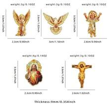 1/5 Vintage European Style Figure & Bird Brooch, Exquisite Enamel Metal Pin, Niche Versatile Badge Accessory For Clothes And Backpacks - Multicolor - View 3