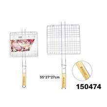 Stainless Steel Grill Rack, Thick Fine Mesh, Foldable And Detachable Handle, Multiple Sizes Available, Durable, Suitable For Grilling Various Foods - 150474 - View 1