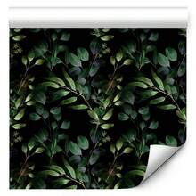 Papel tapiz con patrón de plantas verdes para decoración del hogar - Autoadhesivo - Ver 1