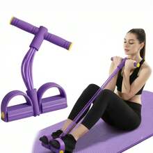 Alat Latihan Resistensi Pedal Multifungsi 6 Tabung - Resistensi Lebih Kuat, Efek Latihan Lebih Baik, Peralatan Kebugaran Pedal Portabel, Cocok Untuk Latihan Seluruh Tubuh di Rumah, Peregangan, dan Latihan Fisik - A - View 4