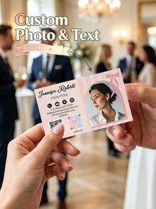 200/500/1000pcs Personalized Custom Business Cards Size 9x5.4cm 3.5x2.1 Inches Customizable Logo Image Text QR Code Thank You Cards Invitation Cards Product Promotions - Multicolor - View 15