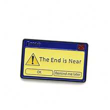 1Pc Of Programmer Fun Error Pop-Up Badge Triangle Exclamation Mark Niche Hat Backpack Decoration Brooch - Multicolor - View 13