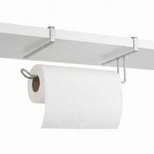 KIWI Grey 34.5cm Kitchen Roll Holder For Hanging On Shelf Or Cabinet Door, Anti-Corrosion Metal Kitchen Paper Holder, Compact Organizer For Kitchen And Pantry - 掛灰 - 查看 7