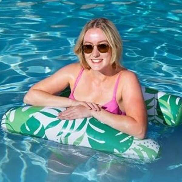 Inflatable Water Hammock Lounge Floaties 2 Packs, 4-In-1 Multi-Purpose PVC Hammock Pool Floats For Adult Outdoor Use