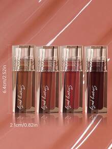Pudaier 4-Piece Set Moisturizing Mirror Lip Gloss, Fresh Non-Greasy Texture, Long-Lasting Shiny Liquid Lipstick, Gift For Women - 4PCS SET - View 10