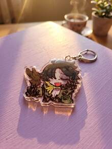 1Pc/11Pcs Idv Identity V Keychain , Cartoon Game Pendants For Backpack Decoration, Great Accessory & Gift For Gamers & Anime Fans. - Multicolor - View 11