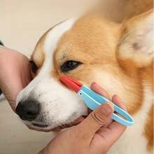 (Cleaning Clip + Fine Tooth Comb) Pet Tear Stain Brush, Cat & Dog Eye Cleaner, Detangling Brush, Soft Bristle Clip Brush - Multiple Specifications - View 1