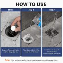 JAYSUING Pipe Cleaning Tablets, Effectively Dissolve Grease And Hair, Quickly Unclog Blockages, Suitable For Kitchen, Sink, Toilet And Drain Pipes, Effectively Maintain Home Drainage System. Deep Cleaning, Perfect Gift For Friends And Family During Holidays, Home Essential. (New And Old Models Will Be Shipped Randomly.) - Multiple - View 5