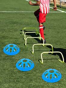 Set Kerucut Penanda Latihan Agile 4-5 Buah, Peralatan Latihan Sepak Bola, Cakram Penanda Ruang, Cocok Untuk Semua Olahraga Bola - beraneka warna - View 6