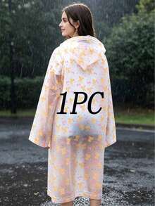 1/2pcs Reusable Bear Bow Rain Poncho - Windproof, EVA Material, Thickened Full Coverage Hooded Raincoat, Portable Raincoat, Suitable For Travel, Outdoor Activities And Hiking - Multicolor - View 11