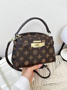 Dedoo Tas Tangan Wanita Mewah Motif Leci, Dekorasi Tali Warna Solid, Tas Bahu Selempang Ringan Multifungsi, Cocok untuk Berbelanja dan Kencan - MultiWarna - View 3
