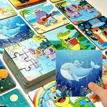 beartale 36pcs/Set Parent-Child Animal Puzzle Toys, Montessori Games, Parent-Child Matching Games, Colorful Preschool Educational Toys, Fine Motor Skills Activities, Early Learning Classroom Teaching Aids, Children's Birthday Gifts, Back To School, Halloween, Christmas - Multicolor - View 10