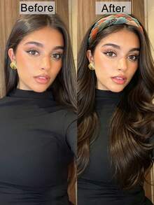 24-Inch Women's Large Wavy Curly Half-Head Wig With Colorful Woven Headband, Detachable, Suitable For Everyday Wear, Instantly Adds Hair Volume And Covers The Hairline, Suitable For Hair Augmentation. - Multicolor - View 5