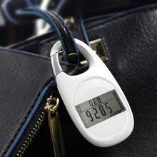 Pedometer 3D Walking Pedometer, Portable Sports Step Counter With Carabiner Clip - White - View 8