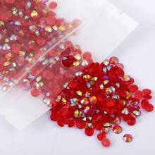 YONGNING 多色透明 AB 樹脂非熱熔水鑽 3-5mm 平底塑料水晶 DIY 裝飾套組 - 5mm 1100pcs - 查看 12