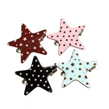 2pcs New Fashion Star & Polka Dot Hair Clips For Women, Personalized Seamless Bangs Clips, Simple Side Hair Clips, Sweet Hair Accessories For Ladies And Girls - Multicolor - View 4