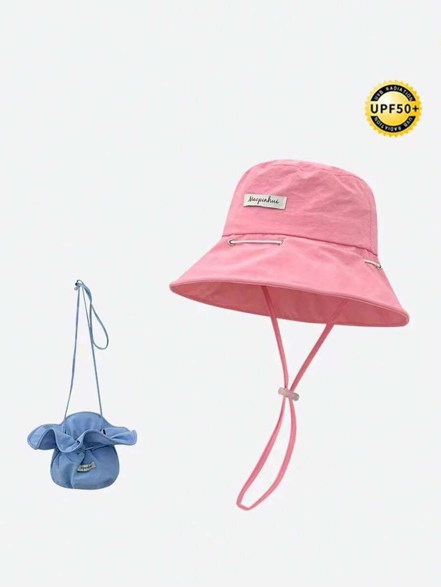 Neuer atmungsaktiver, schnelltrocknender Dopamin-Fischerhut für alle Jahreszeiten, für Outdoor-Reisen, Radfahren, Sonnenschutz, UV-Schutz, umwandelbar in eine Tasche - Anglerhut mit Süßigkeiten-Muster - Übersicht 1