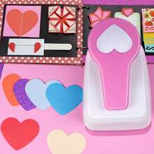 1 Inch 25mm Heart Paper Hole Puncher Cutter Tool Daily Fashion Heart Shape 1 Inch 25mm DIY Portable Suitable For Paper Crafts Cardmaking Scrapbooking For Journaling For Student - 1 Inch 25mm Heart Puncher - View 4