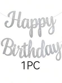 1套亮金 Happy Birthday 橫幅，金色生日派對裝飾，Happy Birthday 標誌，女性生日裝飾，需DIY，Happy Birthday - 查看 17