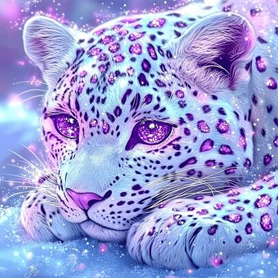 1pc Diamond Painting Kit, Round Diamond Art DIY, Full Drill Arts And Crafts, Suitable For Home Wall Decor Gift