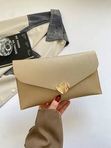 New Envelope Clutch Bag, Large Capacity Casual Fashion Minimalist Korean Style Chic Handbag For Women - Gold - View 8