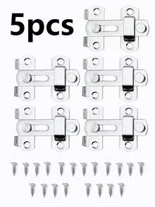 1-3pcs Stainless Steel Door Lock Bolt, Anti-Theft, Suitable For Sheds, Pet Cages And Barn Doors - A - View 11