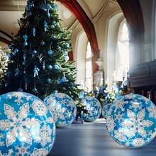 18 Inch Snowflake Print Balloons Winter Birthday Party Theme Party Christmas Decoration - Multicolor - View 4