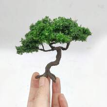 Miniature Model Tree 5/7/10cm Artificial Tree Artificial Plant Wire Trunk Plastic Powder Tree Suitable For DIY Crafts, Train Track Decoration, Architectural Model Display, Desktop Bonsai, Handmade Decor, Miniature Landscape Decoration, Garden Home Room Decoration - Green - View 11