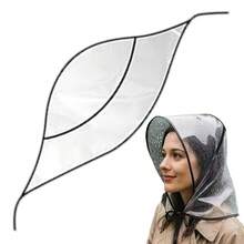 Transparent, Reusable Rain Hat With A Wide Brim, Suitable For Women's Outdoor Travel, Hiking, Gardening, Shopping, And Beach Protection. - Multicolor - View 6