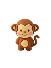 1pc Neutral Baby Jungle Animal Soft Decor, For Dessert Table Decoration, Forest Style Cake Topper, Suitable For Baby Shower And Birthday Party - Multicolor - View 14