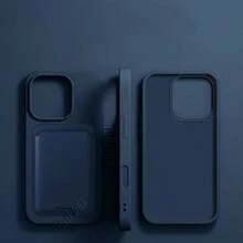 VRNOEI 奢華 3 合 1 吸盤支架卡夾手機殼，相容 iPhone 16 15 11 12 13 14 17 Pro Max Plus 17 AIR，防摔背殼配件，相容 Galaxy S26 S25 S24 S22 S21 S23 Ultra 手機殼 - 深藍色+吸盤+卡包 - 查看 25