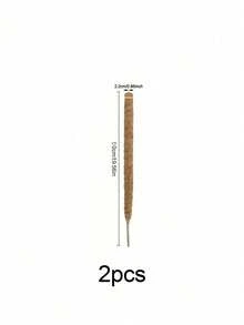 Soporte flexible de poste de musgo, adecuado para plantas trepadoras de interior, plantas en maceta trepadoras, soportes para plantas de interior altas, plantas ornamentales, Monstera, Sansevieria, Philodendron - Palitos de palma de coco - Ver 17