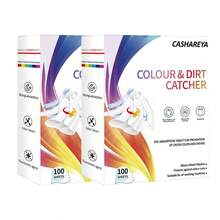 1 Caja 50 Piezas/100 Piezas Hojas Absorbentes de Color, Hojas Atrapacolor, Hojas Absorbentes de Color para Lavandería, Hojas Absorbentes de Color Anti-Sangrado, Esencial para el Hogar, Uso Comercial - Absorbente de color - Ver 11