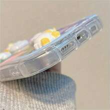 1pc Transparent Gradient Pink Wave Soft Shell 3D Yellow Hat White Duck Cake Gift Ribbon Pattern Full Coverage Anti-Scratch Phone Case Compatible With 17/17 Pro/17 Pro Max, 16/15, 15 Pro Max, 13/14/11/12/14 Pro Max, XS/XR/X/8/7/8 Plus/7 Plus, Galaxy S22/23/24/S25/S26/A04/A36/A06/A07/A17/A15/A16/A24/A25/A34, Note 7/8/9/10/11/12/13/14, 13C/14C/A5, Honor X, HW, C53 C55, Spring Birthday Gift, Anniversary Gift - Transparent - View 6