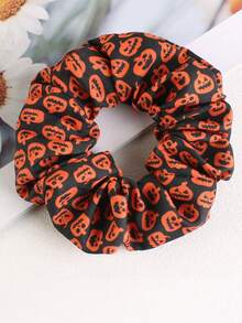 30pcs/Set Halloween Ghost Pumpkin Skull Elastic Hair Bands, High Quality Hair Accessories Suitable For Men And Women, Holiday Party Game Cosplay Decoration, Exquisite Halloween Gift - Multicolor - View 5