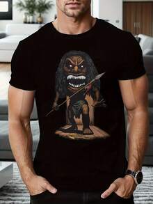 Women'S T-Shirt Mamasaurus T Rex Dinosaur Family Matching Print Short Sleeve Spring Daily Fashion Top Machine Washable Unisex - Black - View 1