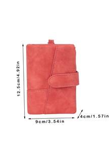 CHARM INFINITE Women Vintage Matte Trifold Wallet Detachable Wrist Strap Multi Card Zipper Coin Pocket Portable Credit Card Purse For Daily Travel - Multicolor - View 10