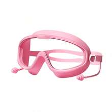 Large Frame Waterproof Anti-Fog Swimming Goggles, With Integrated Earplugs, Comfortable Design, Unisex, Transparent Wide Field Of View, Leak-Proof Seal, UV Protection, Durable Construction, Suitable For Swimming Pool Training And Water Sports - A - View 14