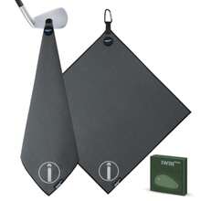 Magnetic Golf Towel, 18" X 18" Waffle Weave Golf Towel With Detachable Clip, Easy To Clean Quick Dry, Magnetic Towel For Golf Bag Cart - Gray - View 9
