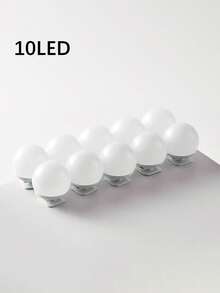 1件 4/6/8/10/12/14 LED 化妝鏡燈,USB供電,3色照明,觸控調光控制,附顏色設定、觸控調光與360°旋轉功能,適合化妝室、更衣室或臥室 - 暖白光 - 查看 10