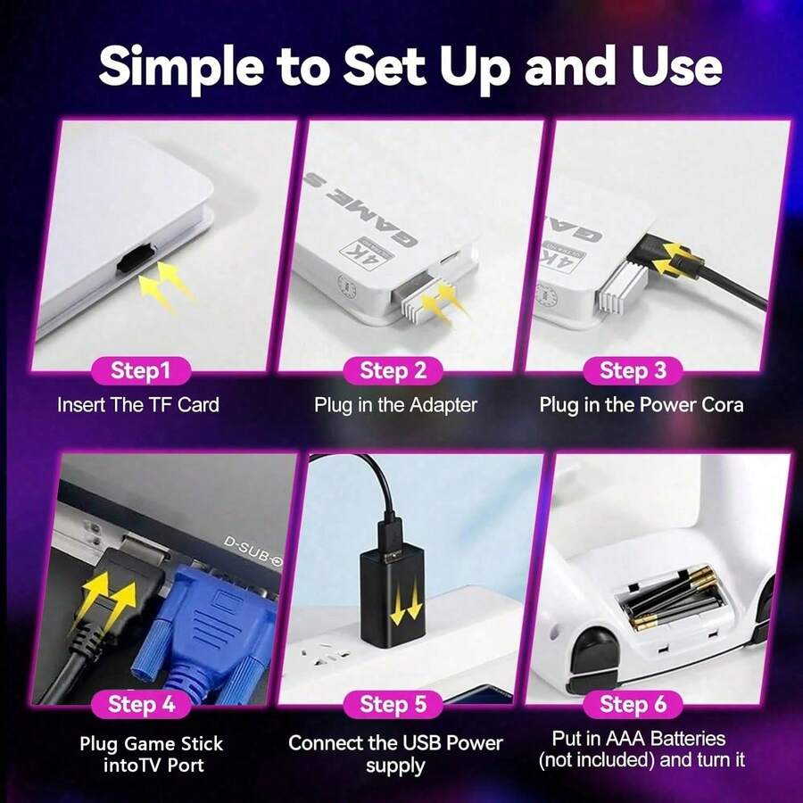 Mass Games Retro Game Console | Wireless TV Game Console With Over 20,000 Games, 19 Emulators, 4K Resolution Support, And Wireless Controller | Portable TV Game Device Suitable For Kids And Adults