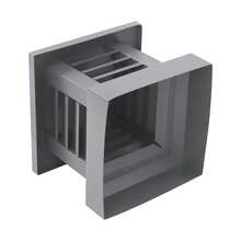Kangten Chimney Cap, 10" X 10" Aluminum Alloy Chimney Cap, Tapered Top Louvre Rain Windproof Vent Cover Chimneys Caps For Outside Shutter Design Chimneys Flue Cover To Fit Existing Flue Tile - Grey A Nice Gift - Grey- 10" X 10"@JJNLN5-000300*1 - View 7