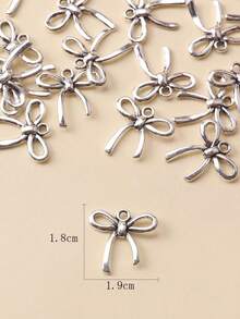 15pcs Jewelry DIY Making Materials Suitable For Necklace Pendant, Bracelet Charm Accessories, Daily DIY Bag Pendant - Bow Charm - View 4