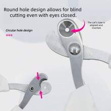 Professional Pet Nail Clippers For Cats And Dogs, Sharp Stainless Steel Nail Clippers With Round Blade And Non-Slip Handle, Professional Trimming Tool For Easy Nail Trimming, Christmas Halloween Holiday Pet Gift Back To School Season - View 3