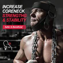 1 Set Heavy Duty Neck Harness Neck Exerciser, Adjustable Head Strap With Nylon Rope And Carabiner - Suitable For Gym, MMA, Weightlifting, Fitness - Neck Strength Training Equipment, MMA Workout Gear, Sturdy Construction - Multicolor - View 4