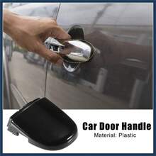 Front Left Exterior Door Handle Lock Cover Cap Fit Jetta - Pack Of 1 Black Stylish Design - A - View 2